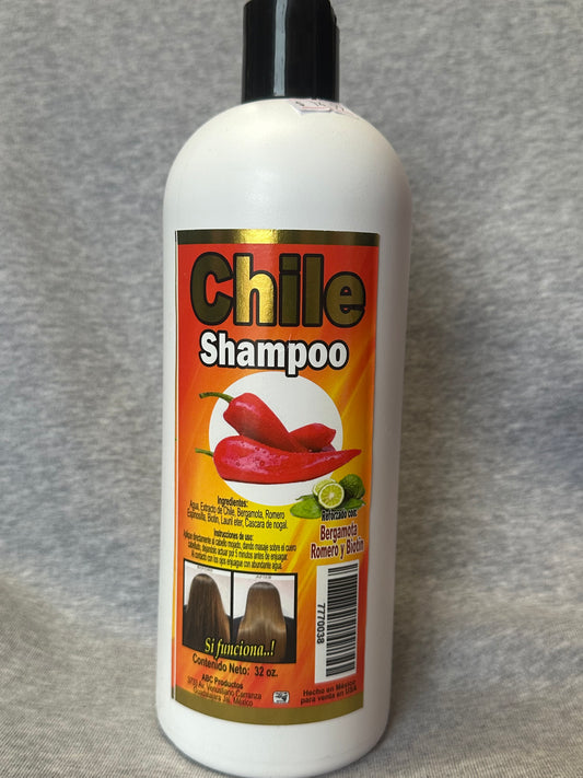 Shampoo de chile para el cabello