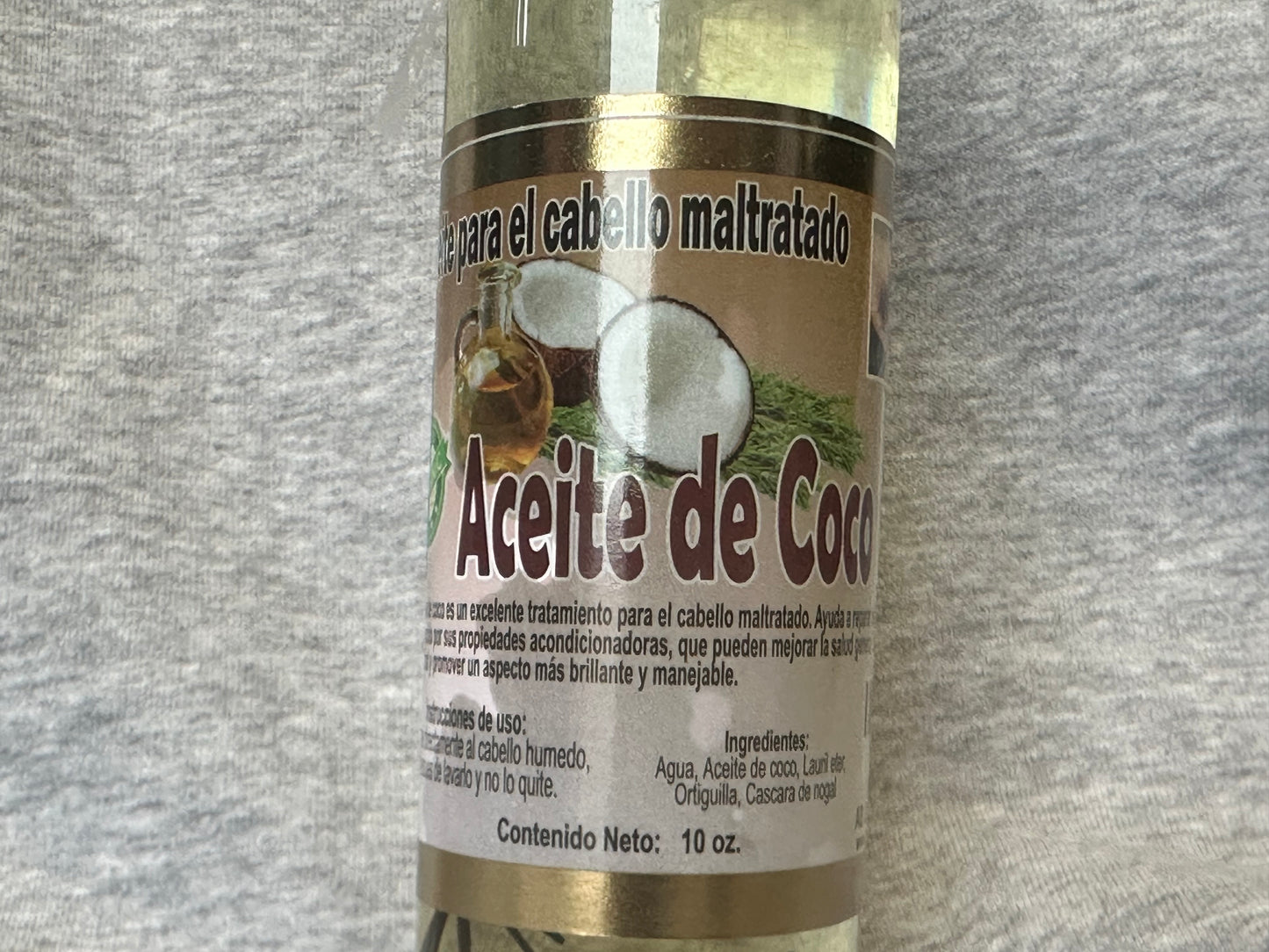 Aceite de coco para pelo